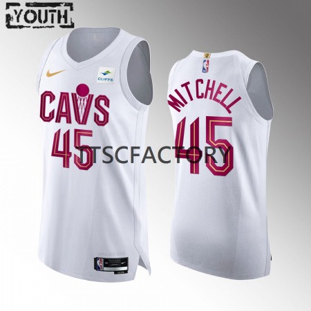 Dres Cleveland Cavaliers Donovan Mitchell 45 Nike 2022-23 Association Edition Bijela Swingman - Dječji